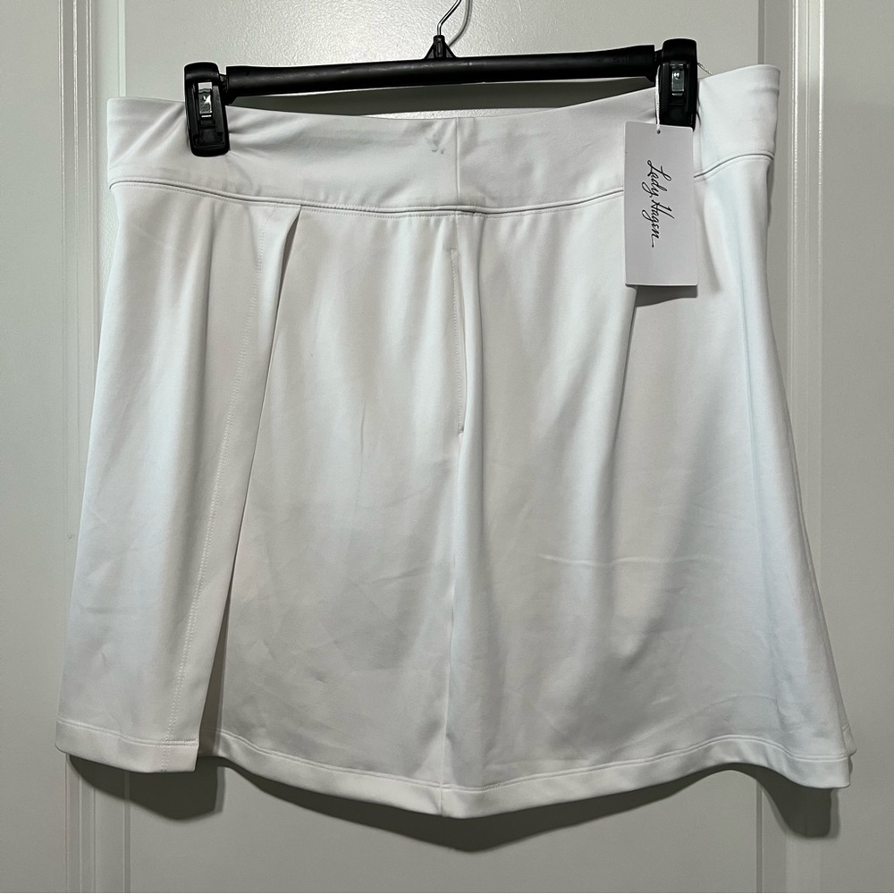 Walter Hagen Women's Knit Wrap 16.5'' Golf Skort, White